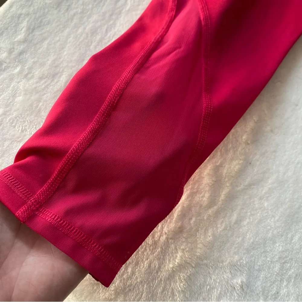 Old Navy Powerpress Leggings‎ Mid Rise Crop Mesh Size 10/12 Pink